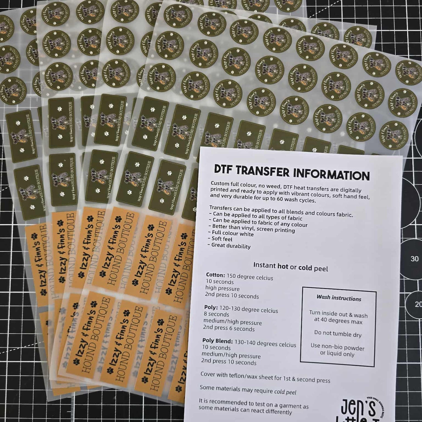 A4 DTF Transfer sheet