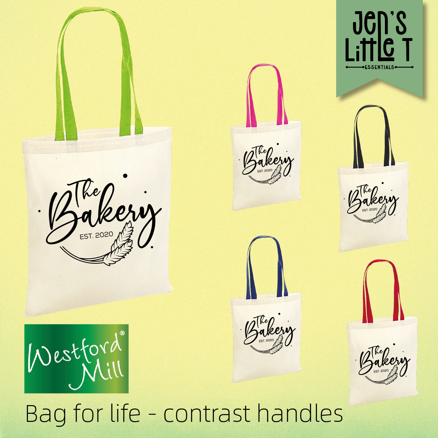 Westford Mill Bag For Life Contrasting Handles