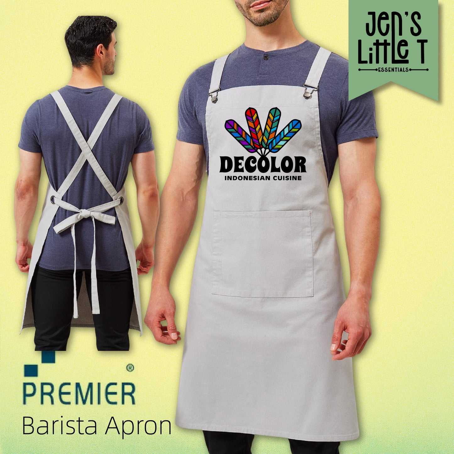 Premier Cross Back 'Barista' Apron