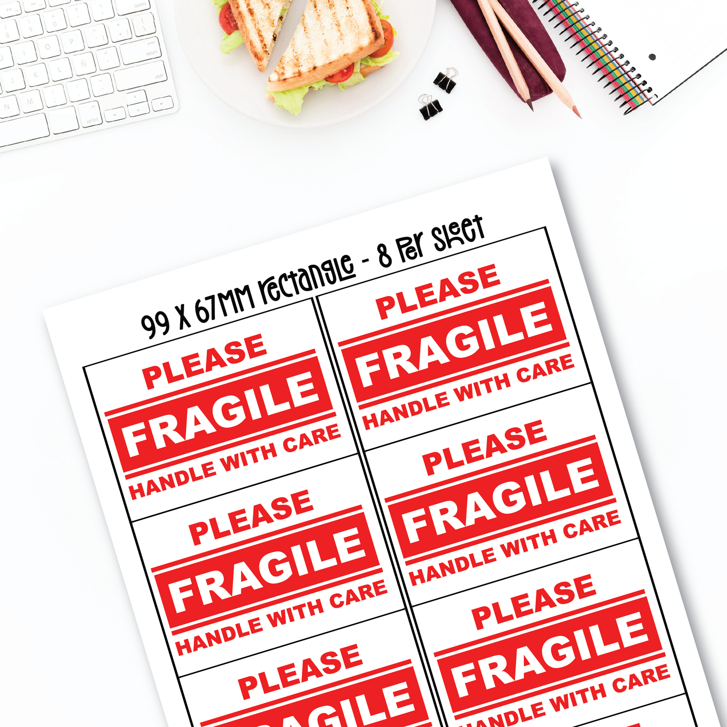 Fragile Labels (Various Sizes)