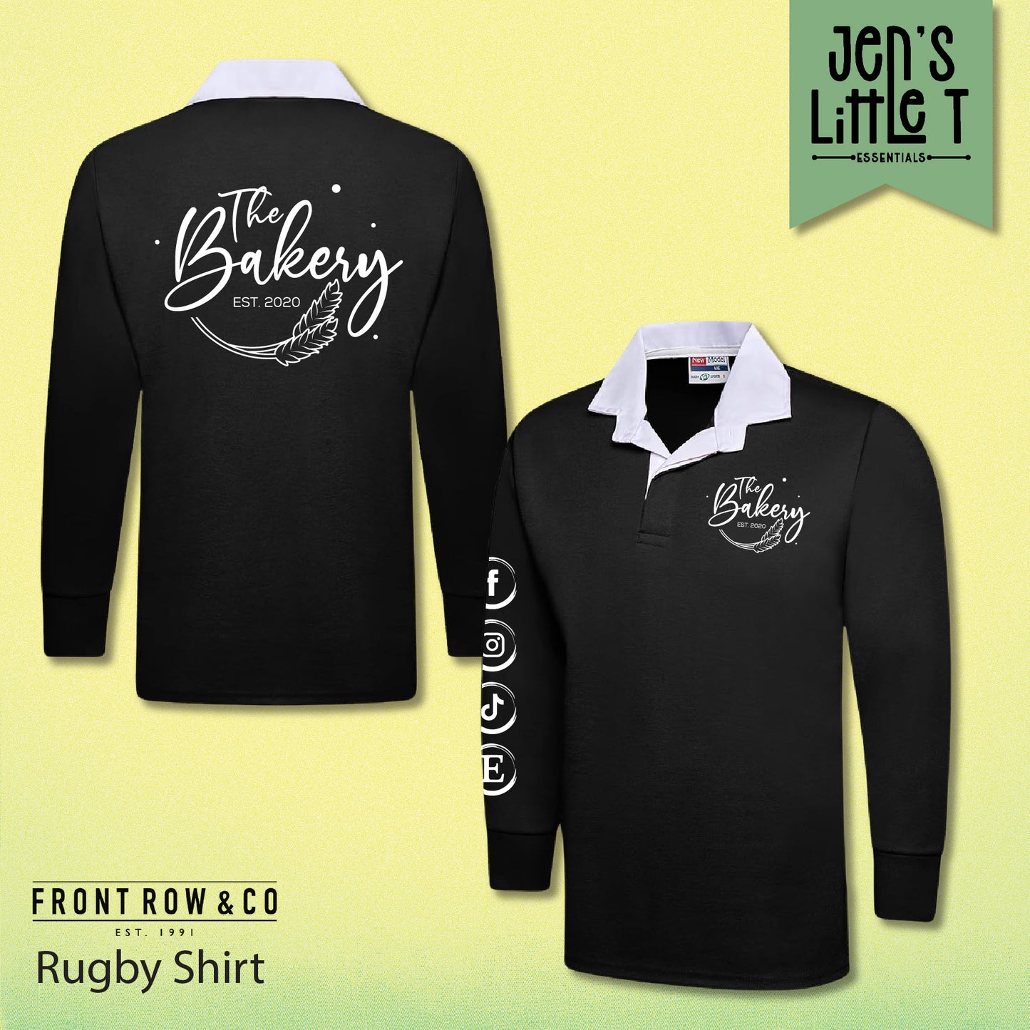 Front Row & Co. Branded Rugby Shirt