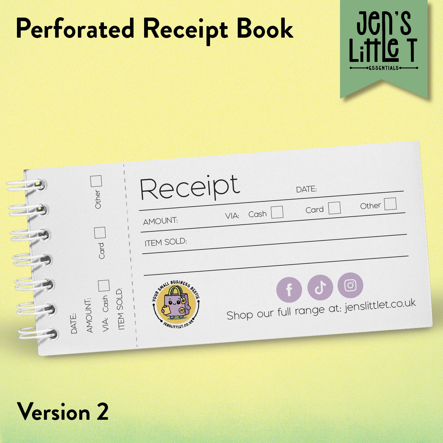 Customer Receipt Book