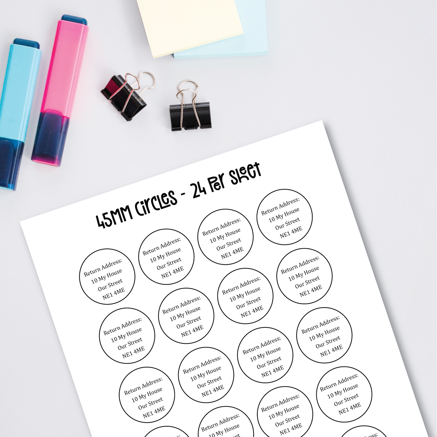Return Address Labels (Various Sizes)