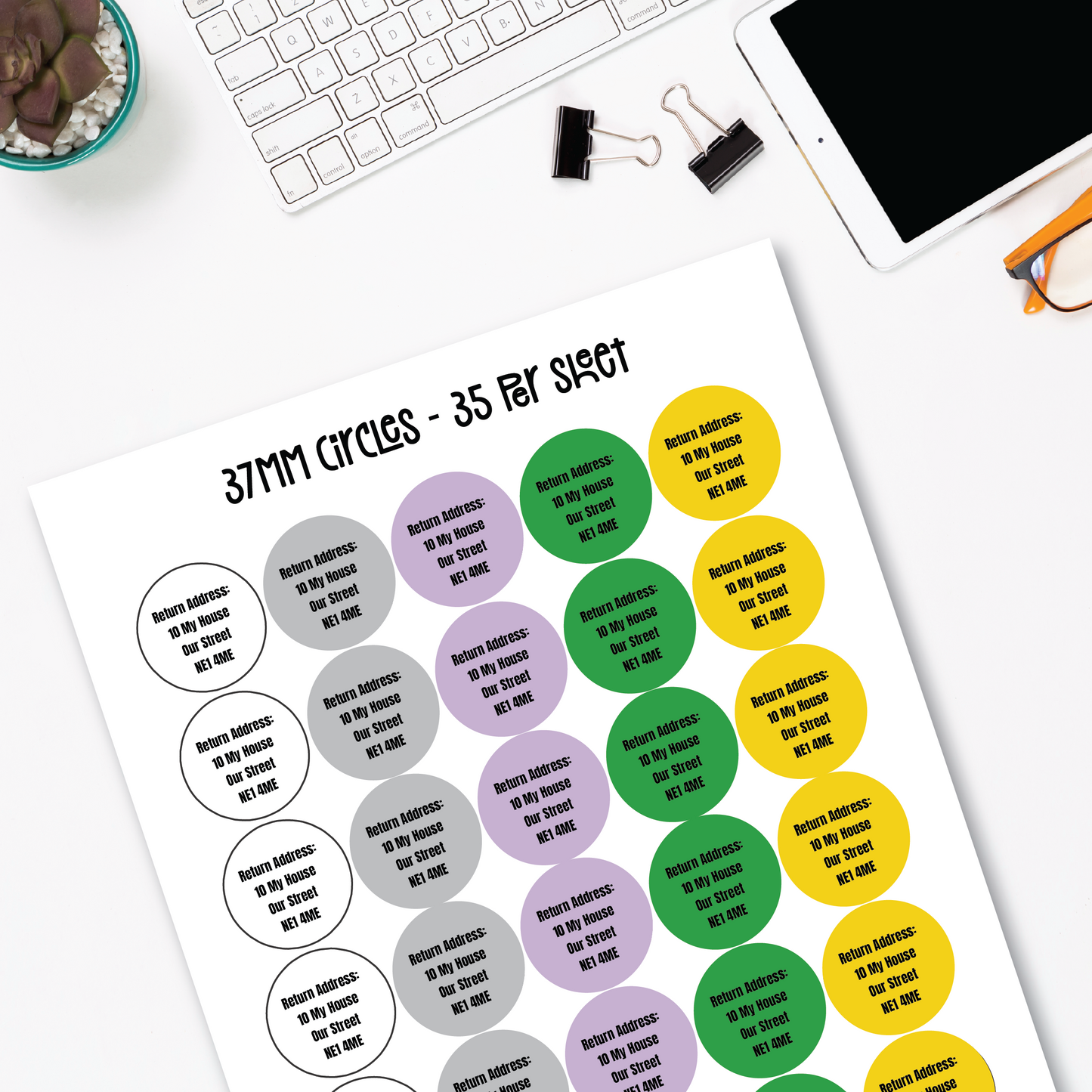 Return Address Labels (Various Sizes)