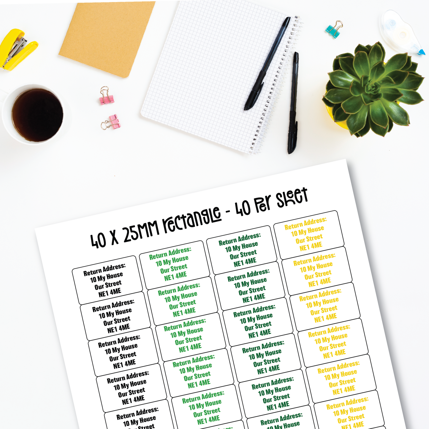Return Address Labels (Various Sizes)