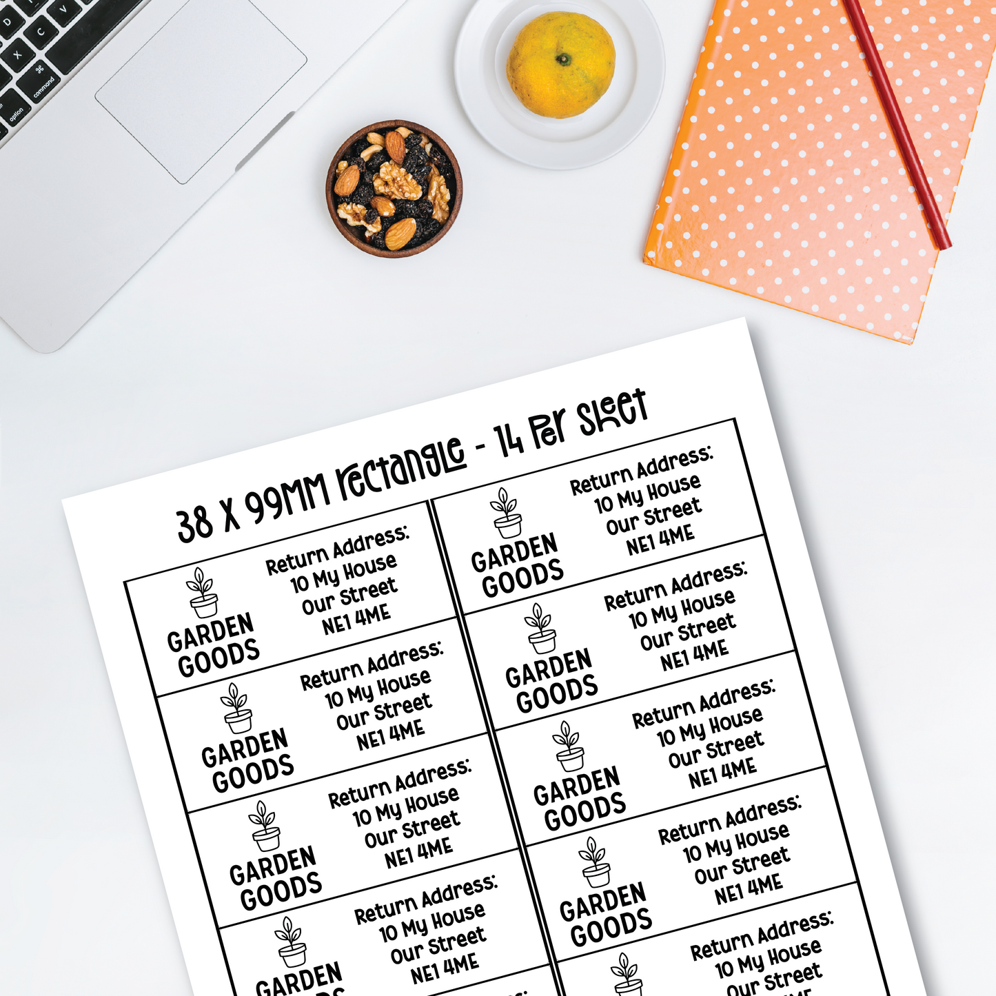 Return Address Labels (Various Sizes)