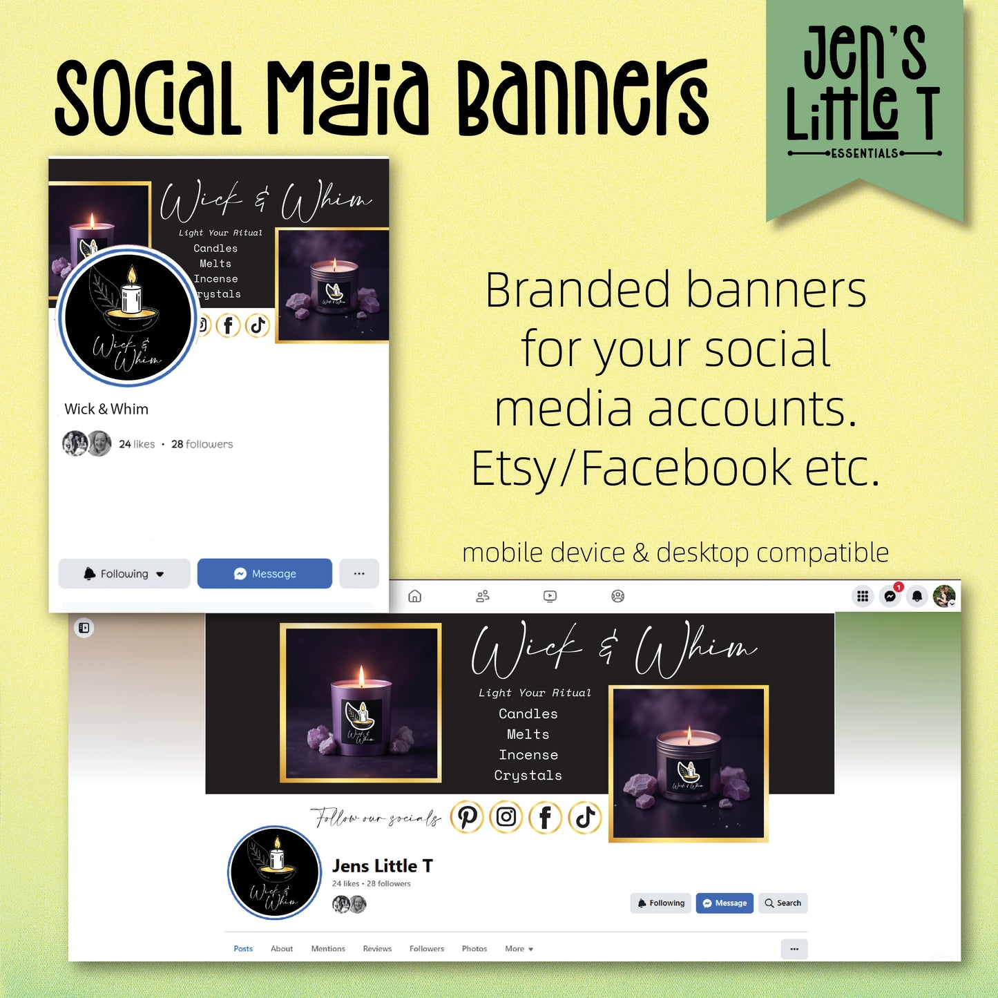 Facebook/Etsy Banners Design