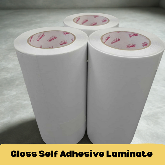 Gloss Self-Adhesive Laminate Roll – 25m
