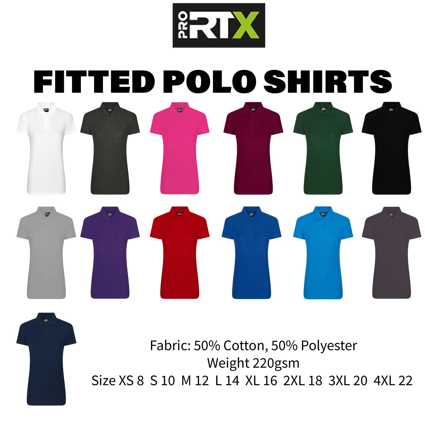 PRO RTX Fitted Branded Polo Shirt