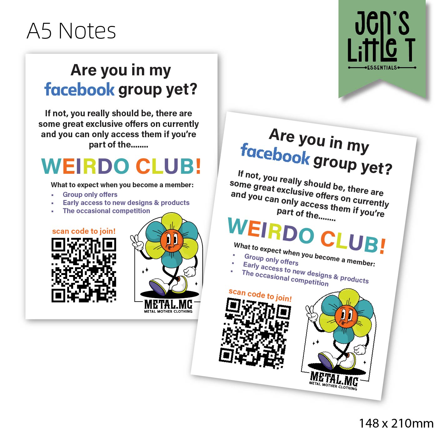 A5 Note Slips