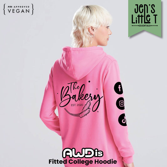AWDis Fitted College Hoodie