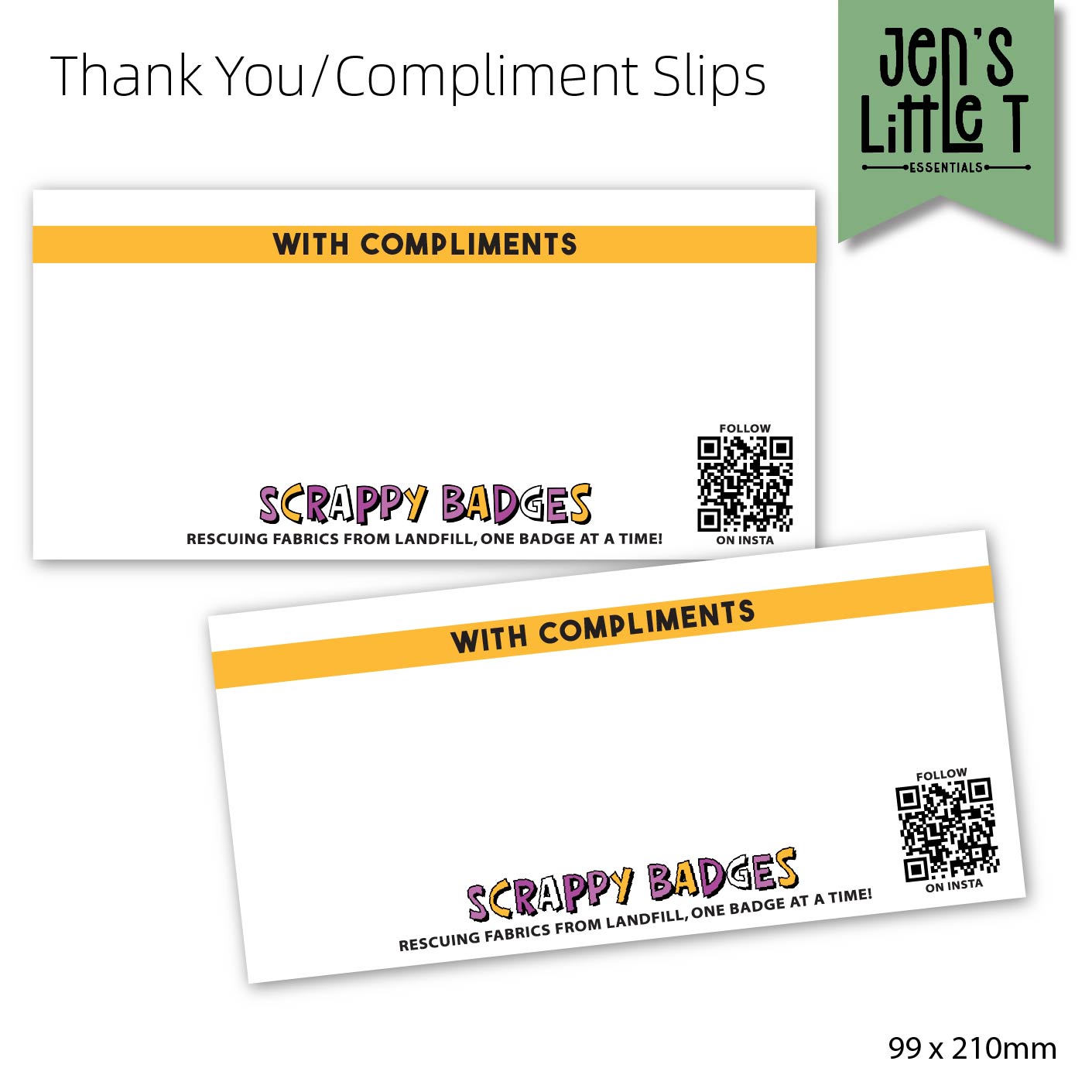 Thank You/Compliment Slips