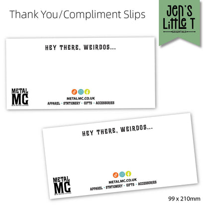 Thank You/Compliment Slips