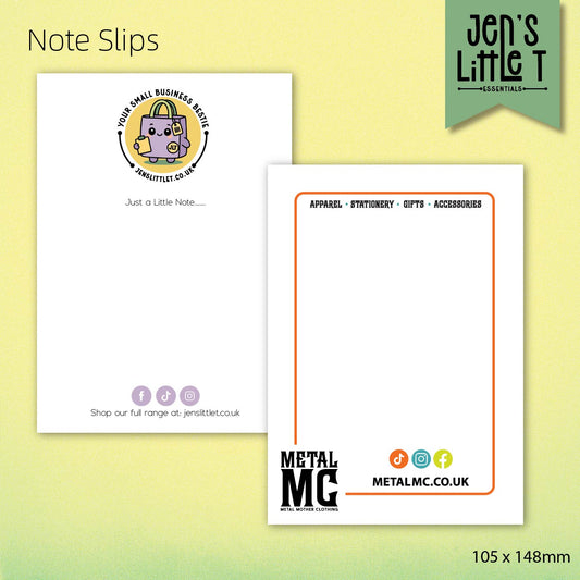 A6 Note Slips