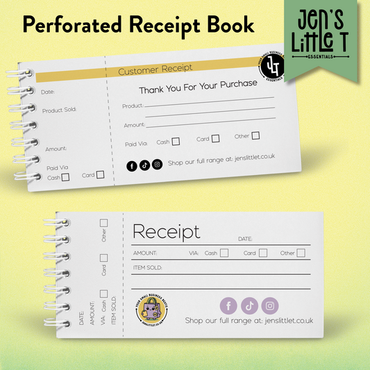 Customer Receipt Book