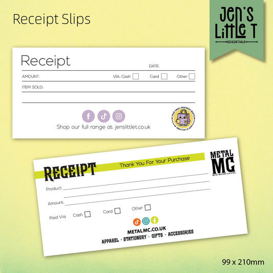 Receipt Slips
