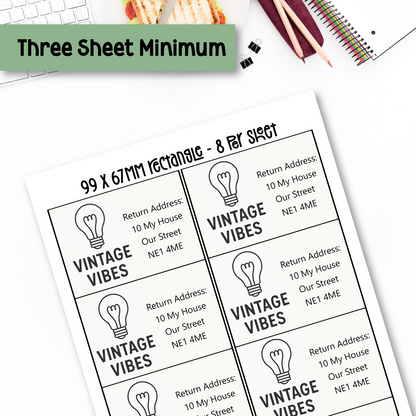 Return Address Labels (Various Sizes)