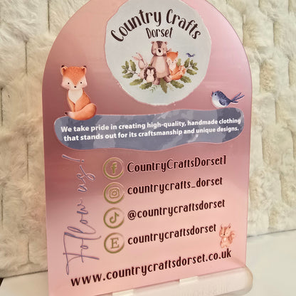 A5 Freestanding Craft Fair Sign